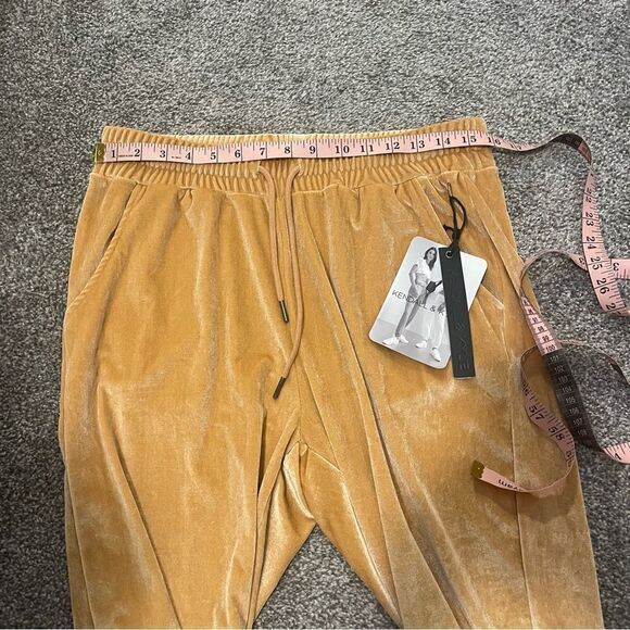 Kendall and Kylie Velour Camel Joggers with Rhinestone Logo - Picture 10 of 12